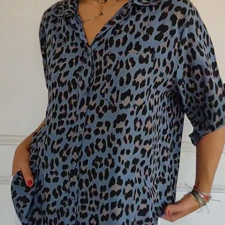 Henrietta - Camicia Con Stampa Leopardo