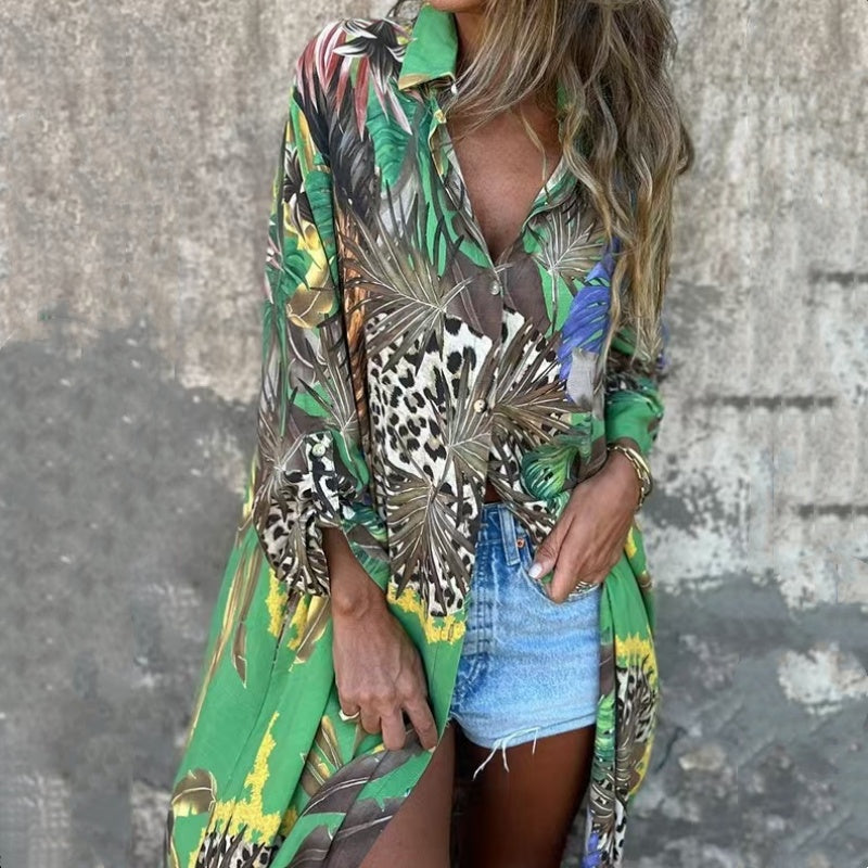 Roelie - Vestito Stampato a Maniche Lunghe