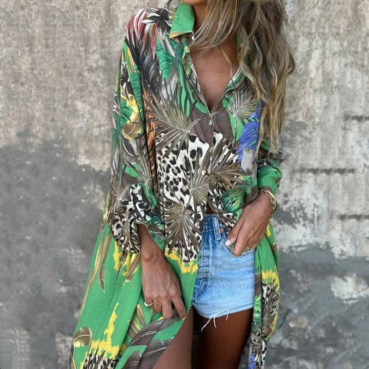 Roelie - Vestito Stampato a Maniche Lunghe