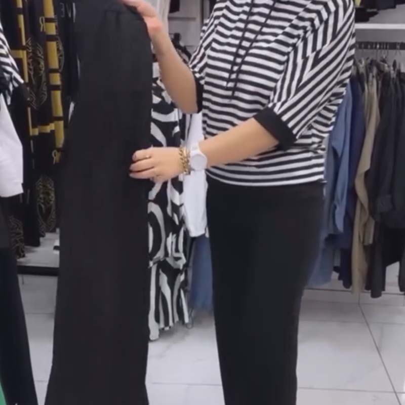 Dwiska - Spogliato Top e Solido Pantaloni Imposta