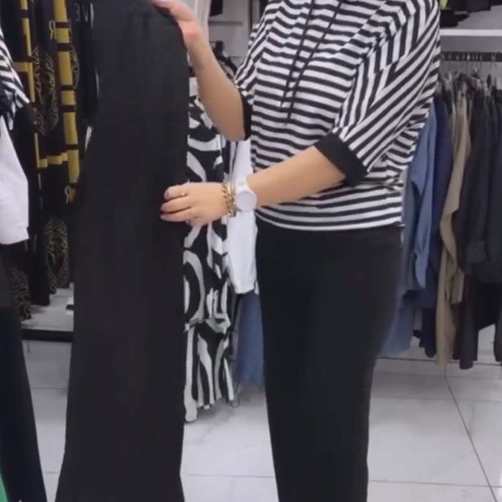 Dwiska - Spogliato Top e Solido Pantaloni Imposta