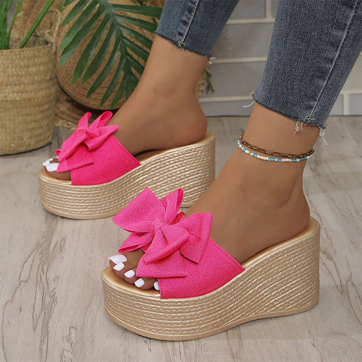 Sloane - Comode Pantofole Con Fiocco e Suola Spessa