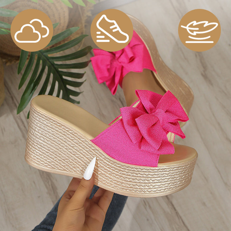 Sloane - Comode Pantofole Con Fiocco e Suola Spessa