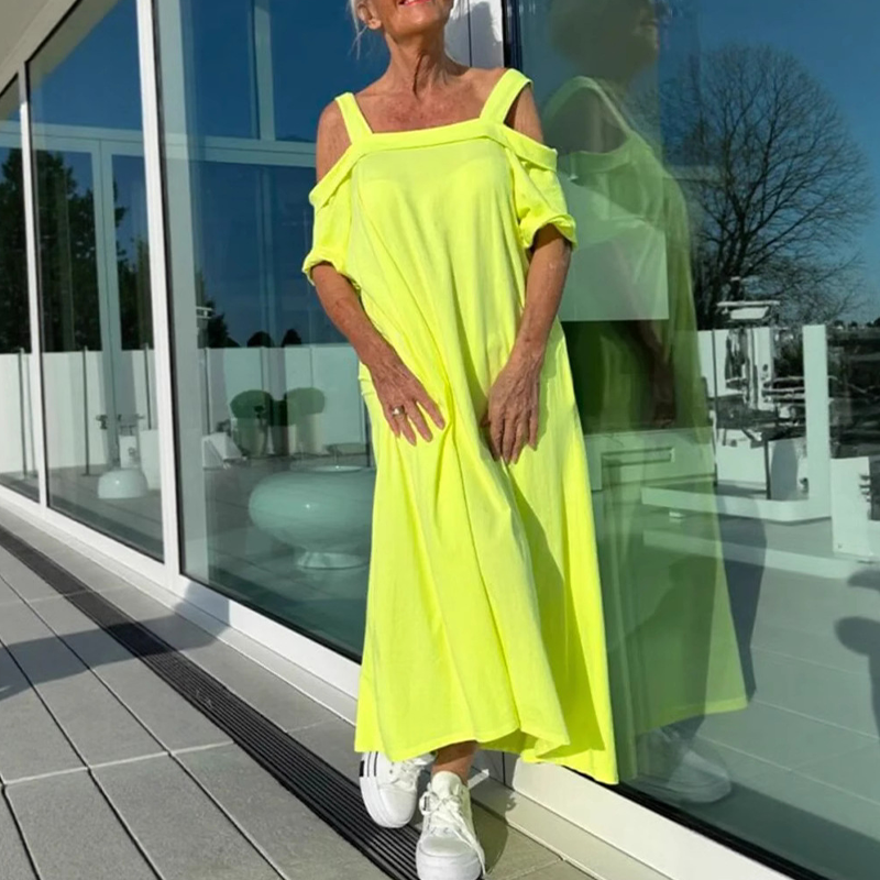 Mariyana - Maxi Abito Spento Spalla
