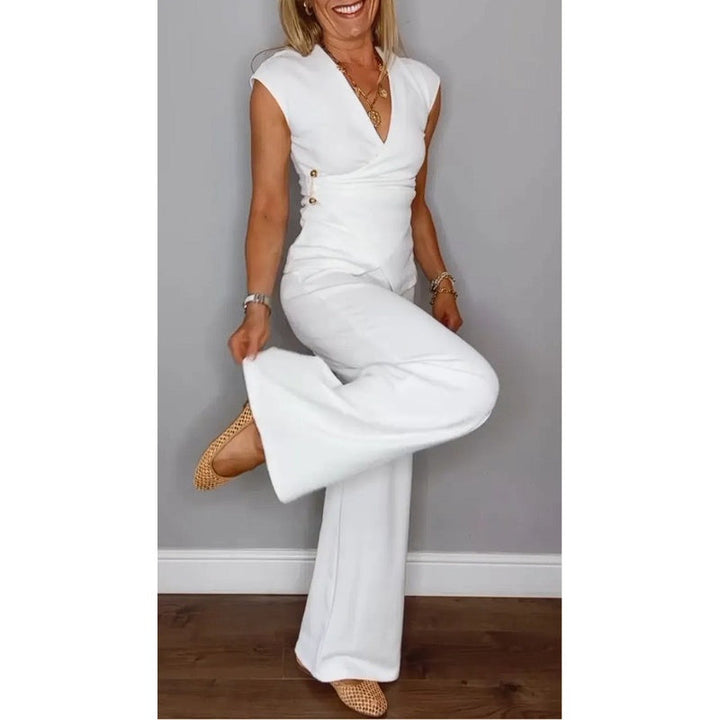 Angeliki - Elegante Settato Due Pezzi Con Scollo A V