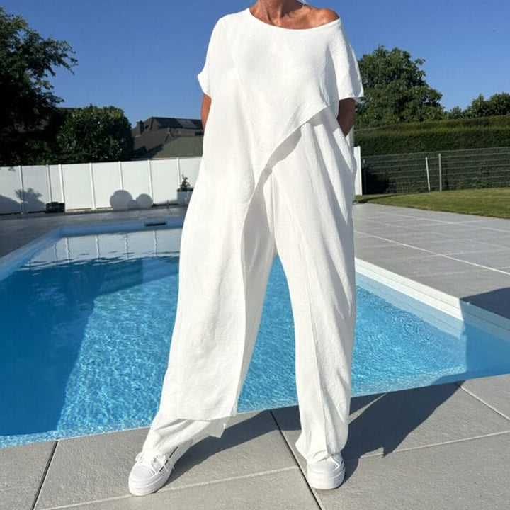 Shelagh - Inizio Pagina Con Spalle Scoperte e Pantaloni Settati