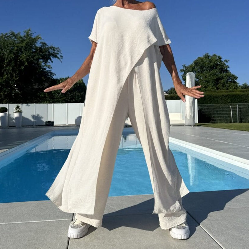 Shelagh - Inizio Pagina Con Spalle Scoperte e Pantaloni Settati