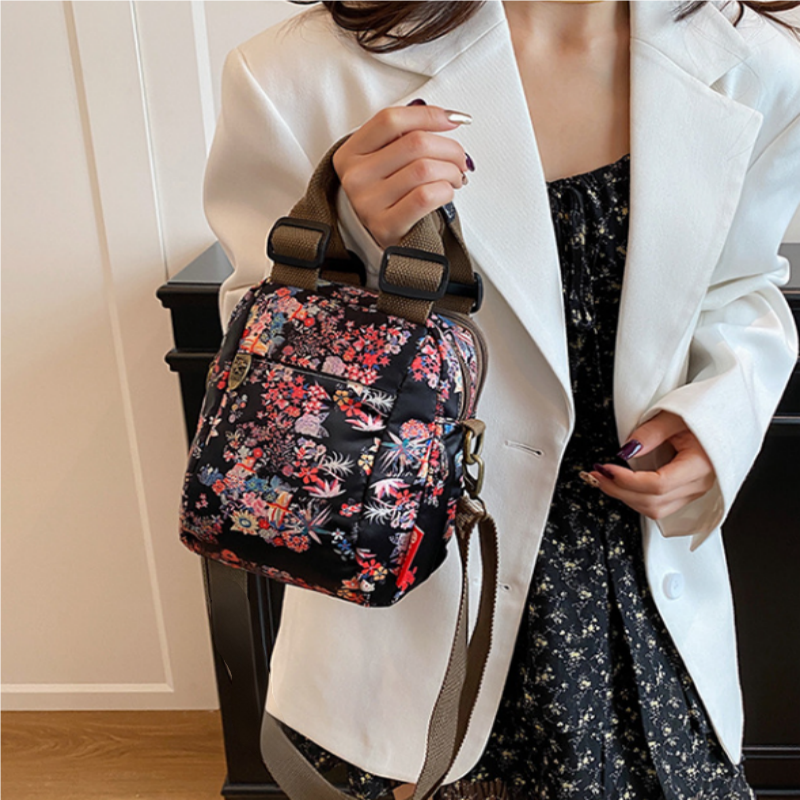 Sibella - Borsa a Tracolla Multistrato Con Stampa Fashion