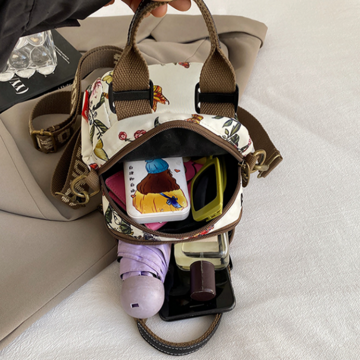 Sibella - Borsa a Tracolla Multistrato Con Stampa Fashion