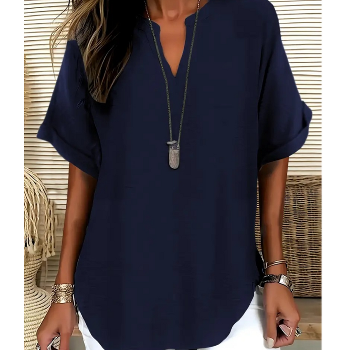 Seleana - Top Traspirante Con Scollo a V