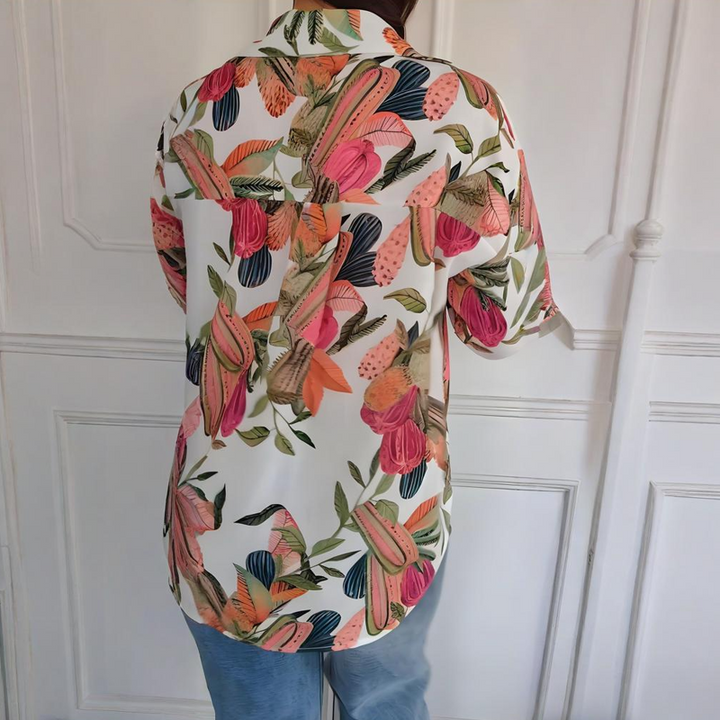 Garner - Elegante Camicia Con Stampa Floreale