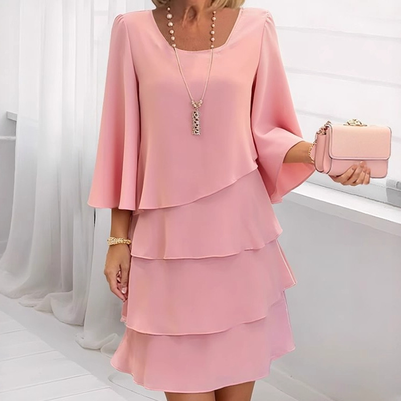 Ishari - Abito Elegante Con Scollo Quadrato