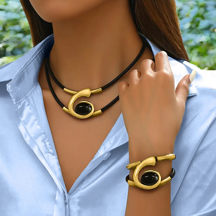 Brisia - Set Collana E Bracciale Vintage Boho
