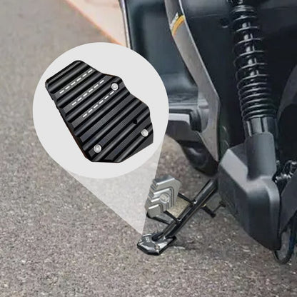 BalanceGuard - Piastra Di Prolunga Per Cavalletto Laterale Moto Con Poggiapiedi