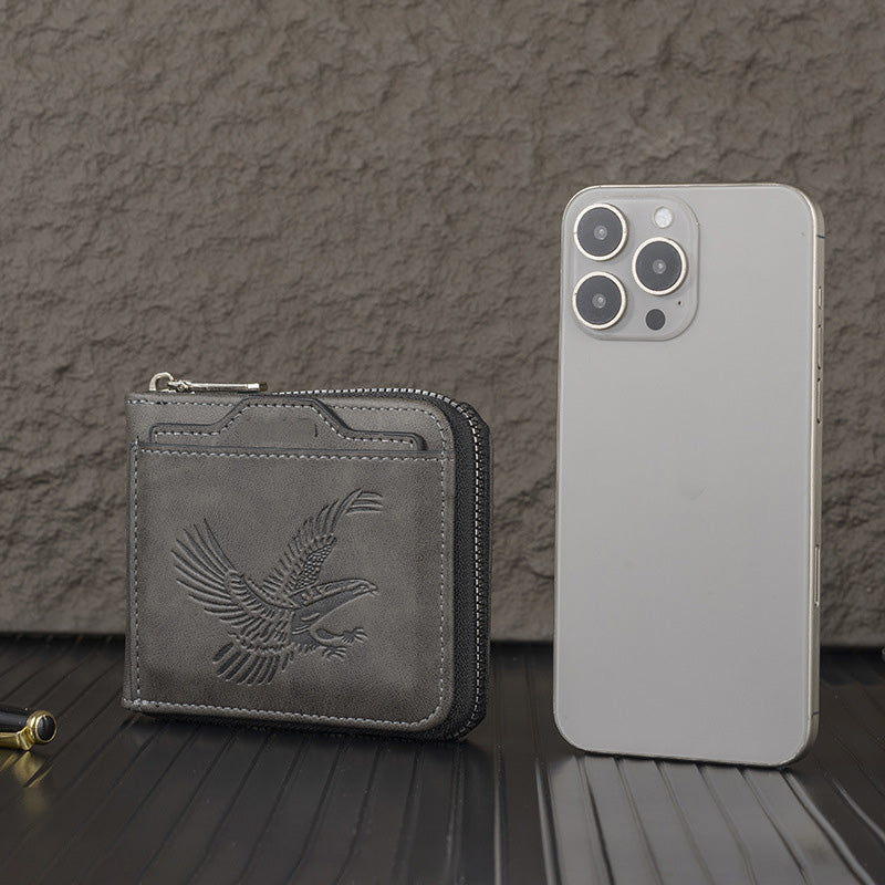 Shawn - Portafoglio Di Lusso Con Impressione A Rilievo Dell'Aquila