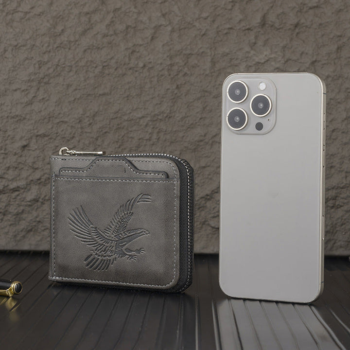 Shawn - Portafoglio Di Lusso Con Impressione A Rilievo Dell'Aquila