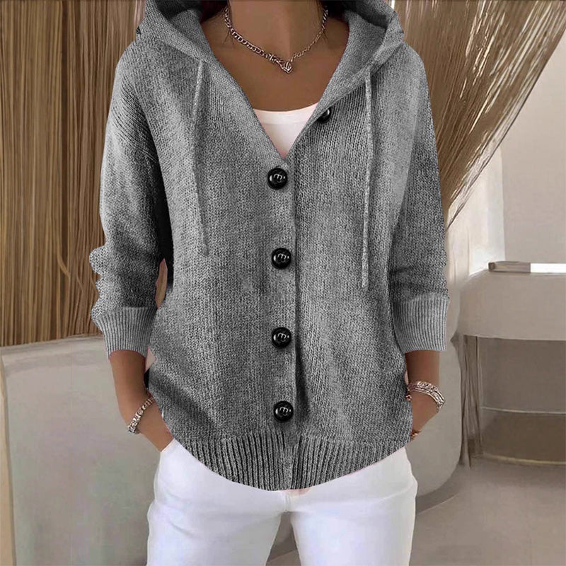 Kumari - Giacca Cardigan a Maniche lunghe Con Bottoni