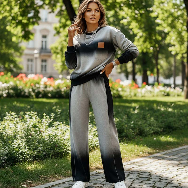 Helinza - Set Casual Composto Da Top e Pantaloni