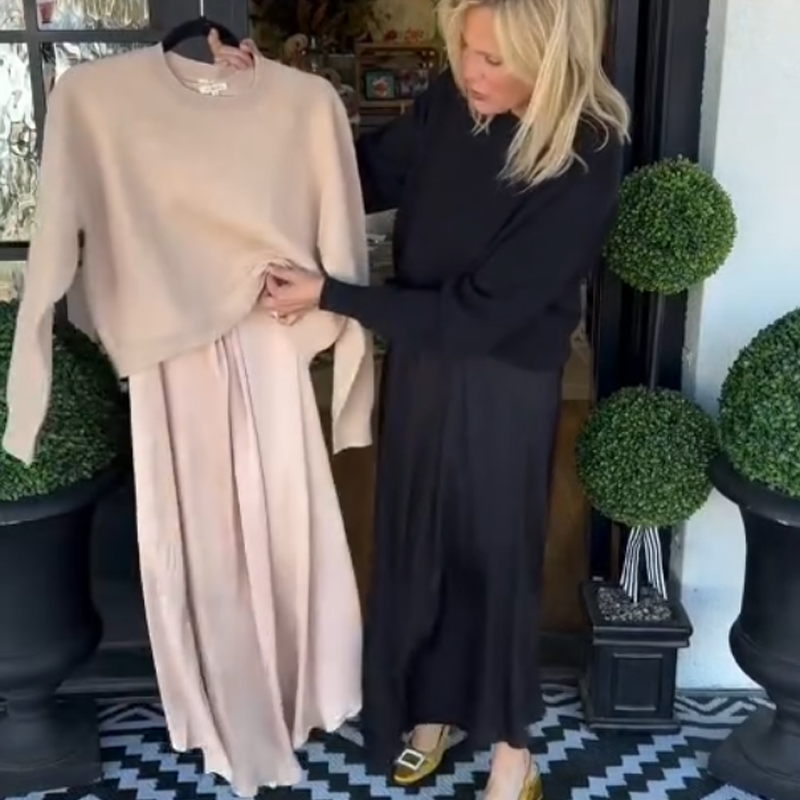 Lilee - Top Con Nodo Intrecciato e Maxi Abito