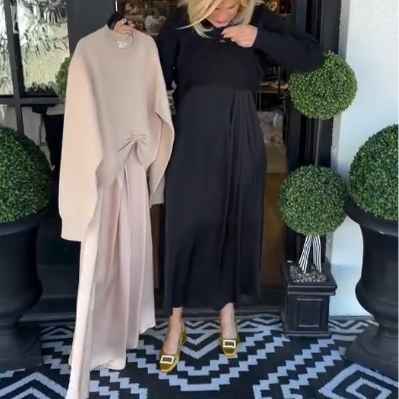Lilee - Top Con Nodo Intrecciato e Maxi Abito