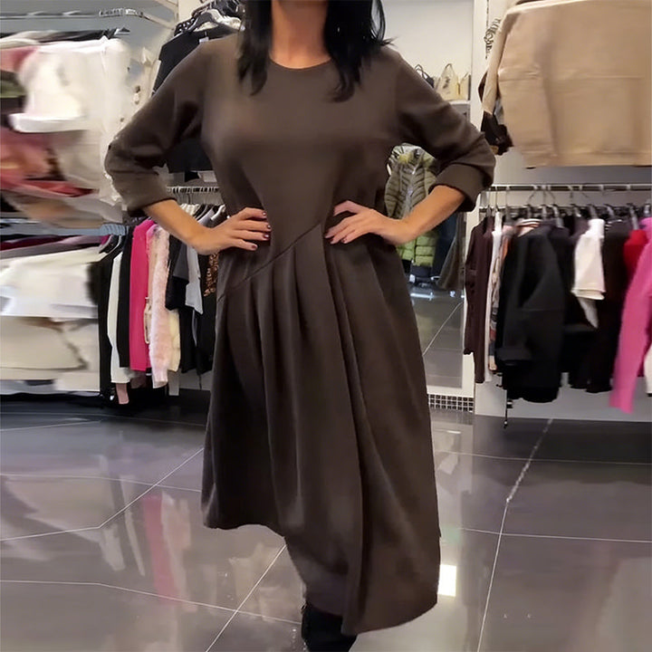 Jorjia - Abito Lungo casual con Scollo Rotondo