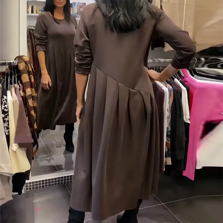 Jorjia - Abito Lungo casual con Scollo Rotondo