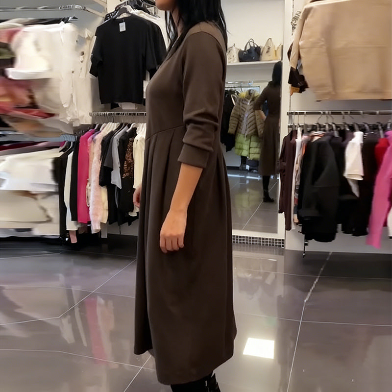 Jorjia - Abito Lungo casual con Scollo Rotondo