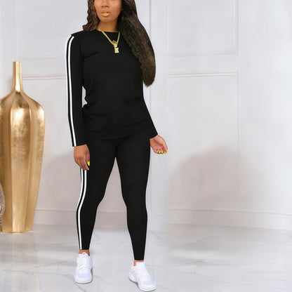 Shaked - Elegante Completo Tuta a Due Pezzi Con Maniche lunghe