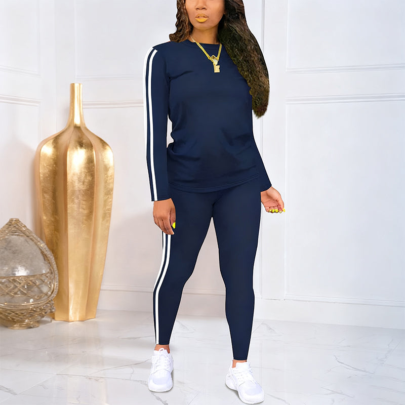 Shaked - Elegante Completo Tuta a Due Pezzi Con Maniche lunghe