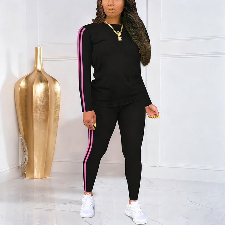 Shaked - Elegante Completo Tuta a Due Pezzi Con Maniche lunghe