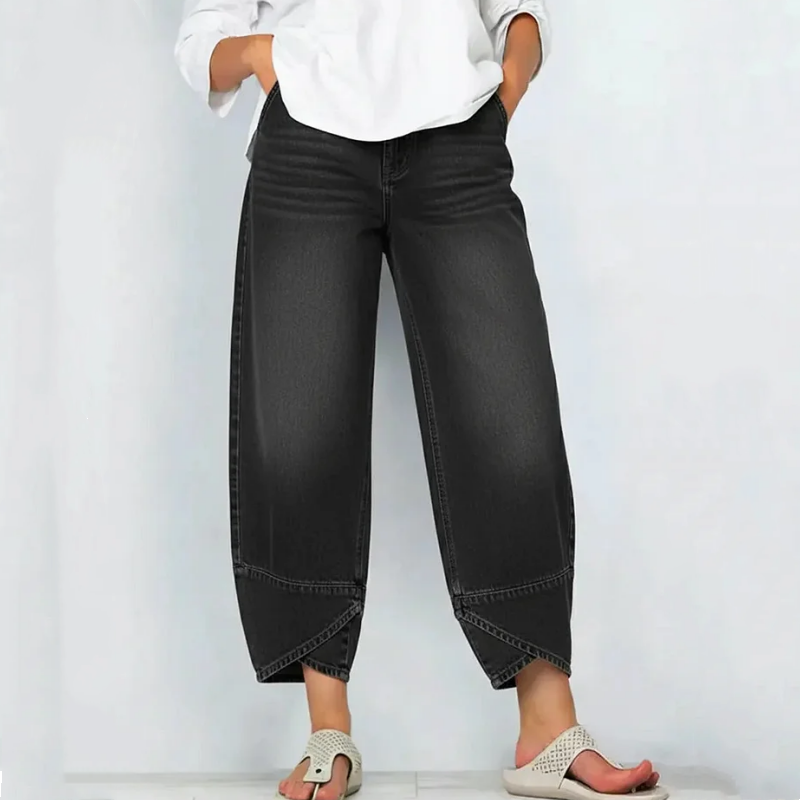 Synira - Jeans Casual a Zampa Corta