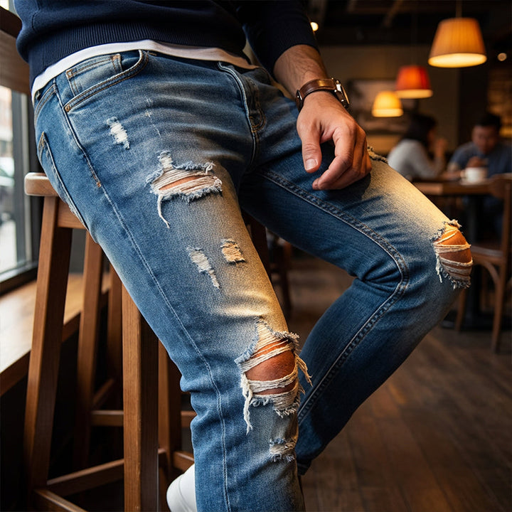 Kuzma - Jeans Skinny Eleganti Dall'effetto Consumato