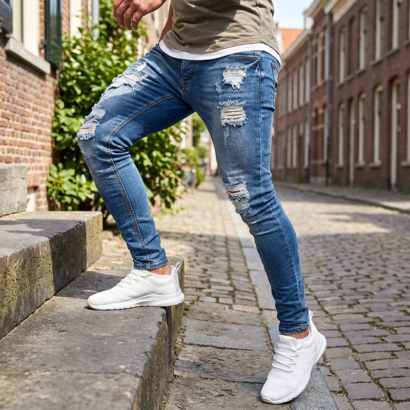Kuzma - Jeans Skinny Eleganti Dall'effetto Consumato