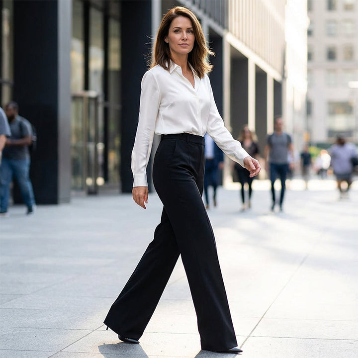 Linaya - Pantaloni Eleganti a Vita Alta