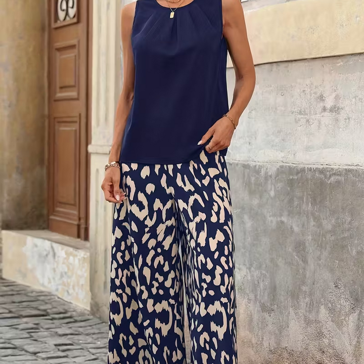 Anemiek - Elegante Completo a dovuto Pezzi Con Stampa