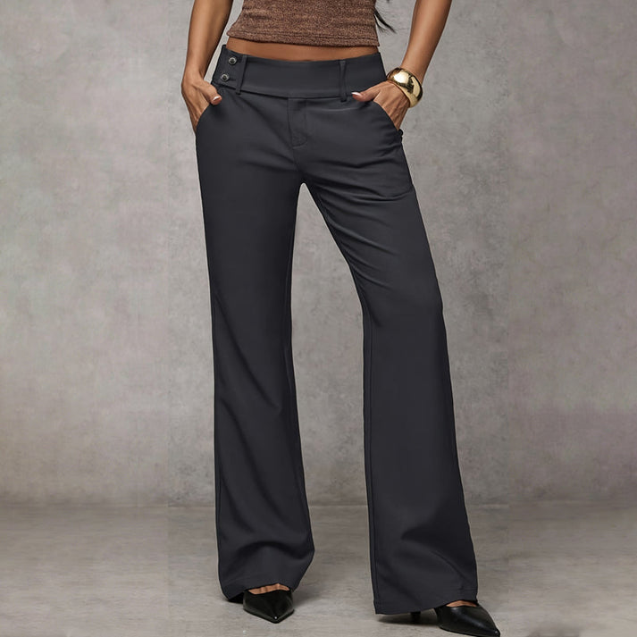 Savena - Pantaloni Da Tailleur a Zampa Larga