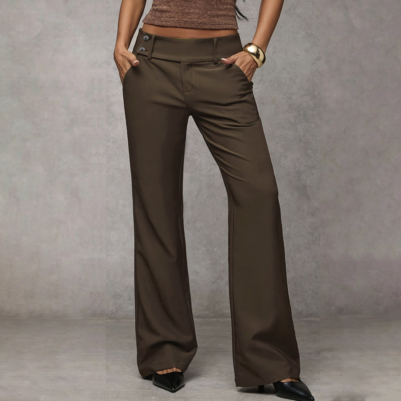 Savena - Pantaloni Da Tailleur a Zampa Larga