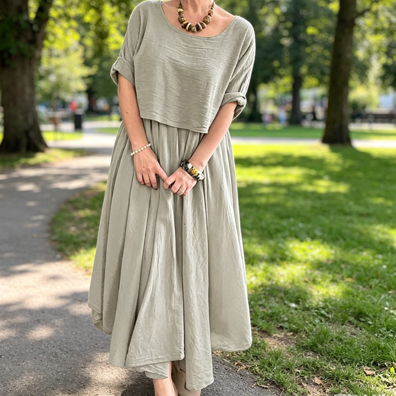 Sanyjah - Set Estivo Casual a Due Pezzi Con Gonna