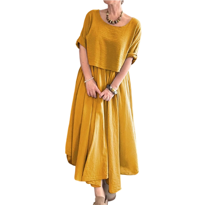 Sanyjah - Set Estivo Casual a Due Pezzi Con Gonna