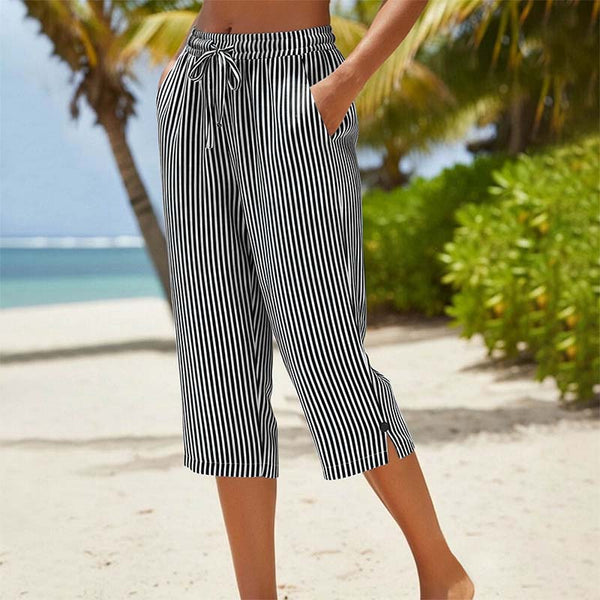 Neriah - Pantaloni a Righe Con Tasche