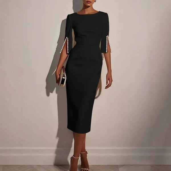 Sejina - Abito a Tubino Slim Fit Con Maniche a Spalla