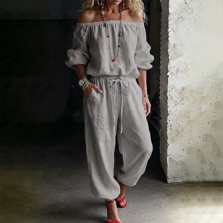 Gunay - Elegante Tuta Con Spalle Scoperte