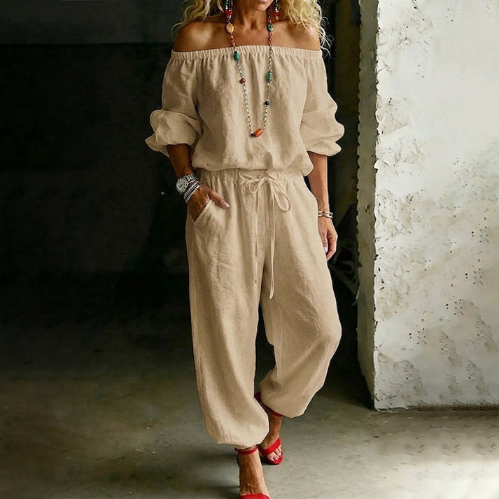 Gunay - Elegante Tuta Con Spalle Scoperte