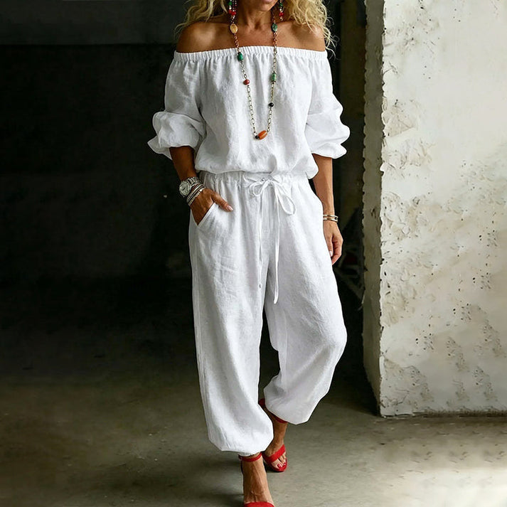 Gunay - Elegante Tuta Con Spalle Scoperte