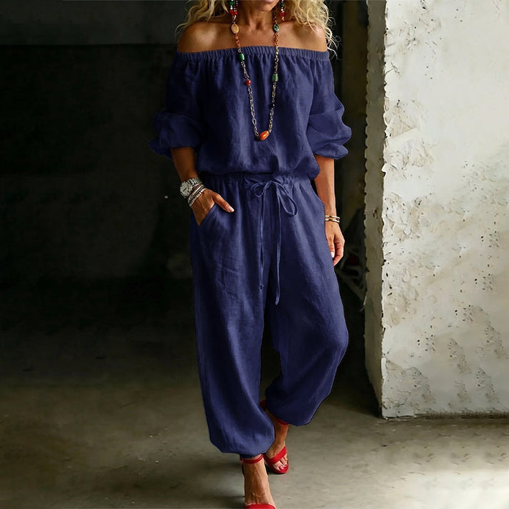Gunay - Elegante Tuta Con Spalle Scoperte