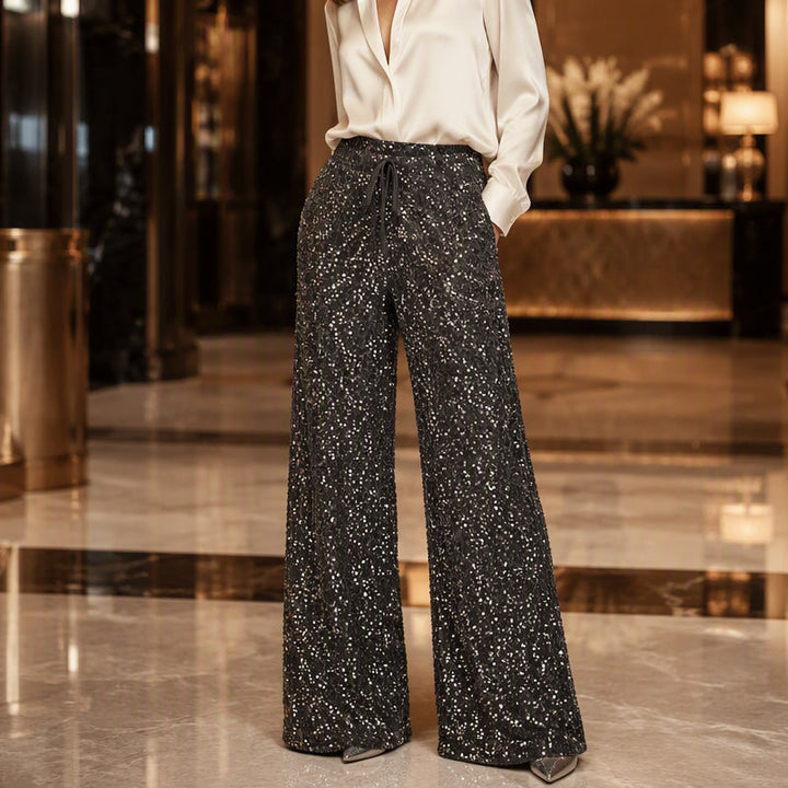 Natacha - Pantaloni Dritti Con Elastico in Vita