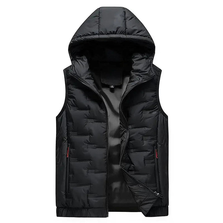 Ragner - Gilet Morbido Con Cappuccio E Cerniera