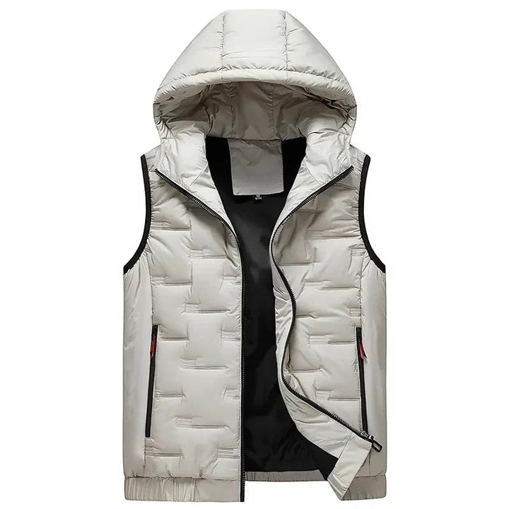 Ragner - Gilet Morbido Con Cappuccio E Cerniera