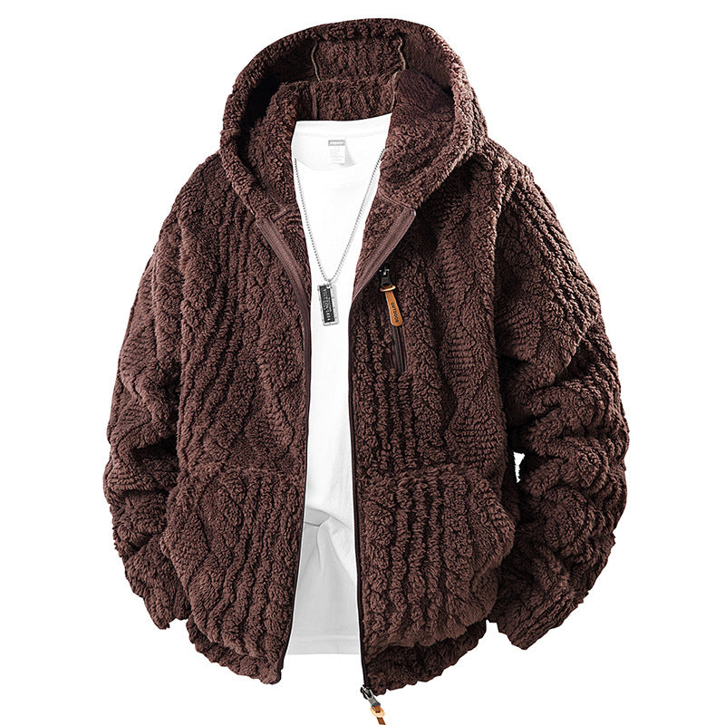 Quinten - Giacca in Pile Con Cappuccio E Chiusura Frontale a Zip