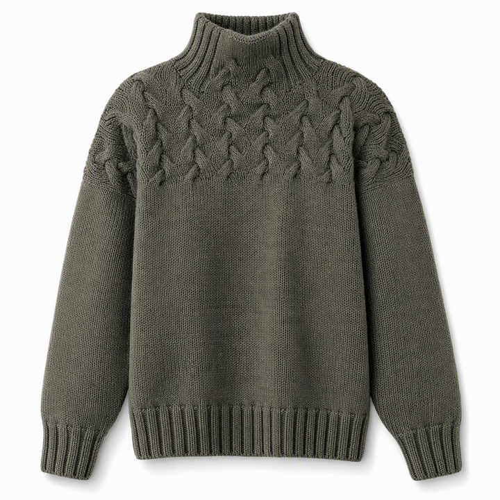 Jimmima - Maglione a Collo Alto Lavorato a Maglia
